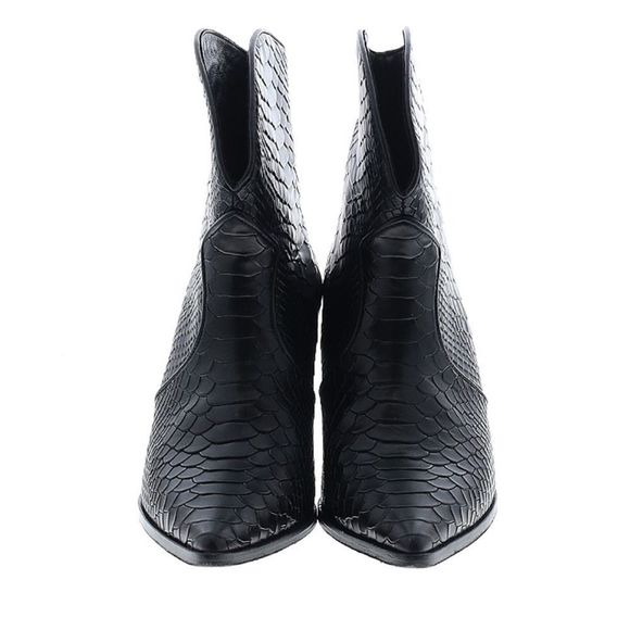 Anine Bing Textured Black Ankle Booties - Picture 6 of 15